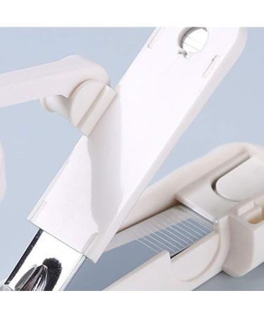 UNbit Nail Clipper Adult Nail Clippers Plastic/Carbon Steel White Nail Clippers 1.8 * 4.2 * 13cm Rotating Magnifying Glass Nail Clippers - Buy Online on GoSupps.com