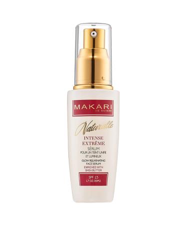 Makari Intense Extreme Toning Spot Treatment Serum SPF15 (1.7 oz) | Skin-Rejuvenating Serum with Shea Butter for Dry to Normal Skin Types | Helps Fade Blemishes  Soothe Wrinkles  and Brighten Skin