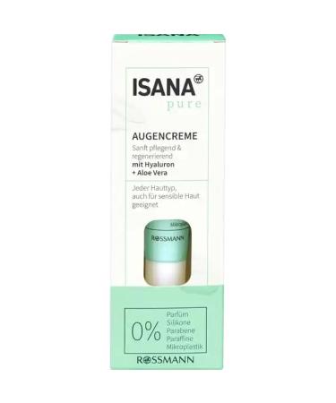 ISANA PURE Eye cream with hyaluronic acid and aloe vera 15 ml