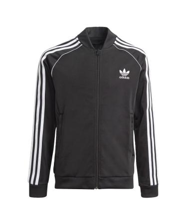 adidas Originals Kids' Adicolor Superstar Track Jacket Medium Black/White
