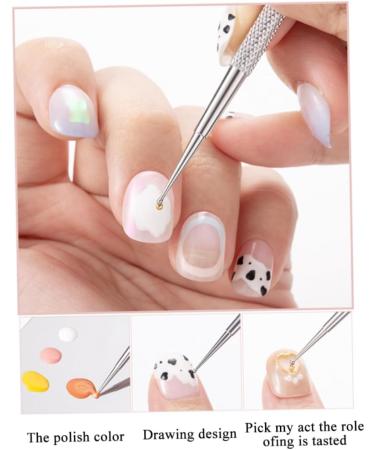 Nail Dotting Pen Dual-Ended DIY Design Nail Art Dot Paint Manicure Kit 5PCS Brushes - Buy Online on GoSupps.com