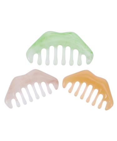 Beaupretty 15 Stk massage comb afro-comb tools combs for women hairbrush for men body massage body body ridge hair feasts for men pink crystal women resin scalp