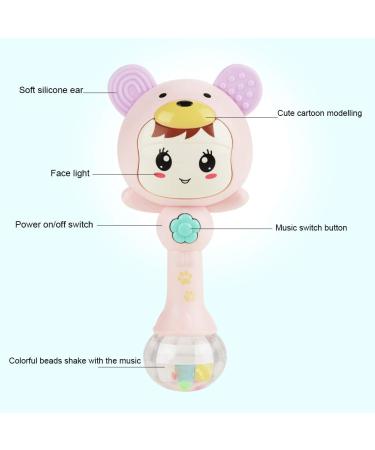 Shop Cute Pink Electronic Music Rattles for Babies | Pedagogical Handbells & Cartoon Seedlings - International Shipping Available - Buy Online on GoSupps.com