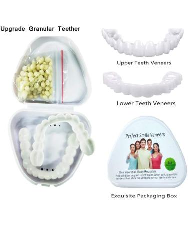 Giural 2 Pairs of Plug-In Teeth - Instant Cosmetic Veneers for Brightening & Correcting Bad Teeth - Buy Online on GoSupps.com