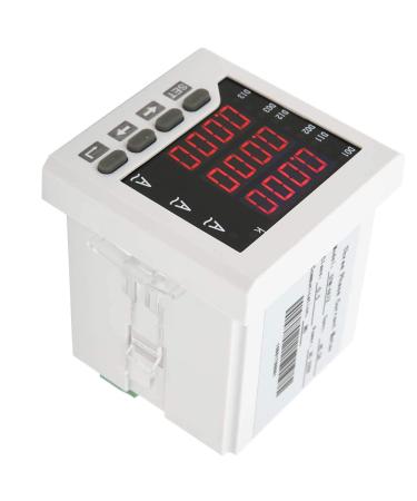 Three Phase LED Digital Display Current Meter Ammeter AC 5A Programmable Ammeter for Testing Chargers Industrial Supplies