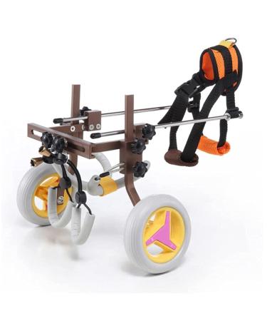 Lightweight Pet Rehabilitation Cart Two Wheels Dog Wheelchair Adjustable Animal Exercise Wheels for Handicapped Hind Legs Veterinarian Approved Easy Assemble