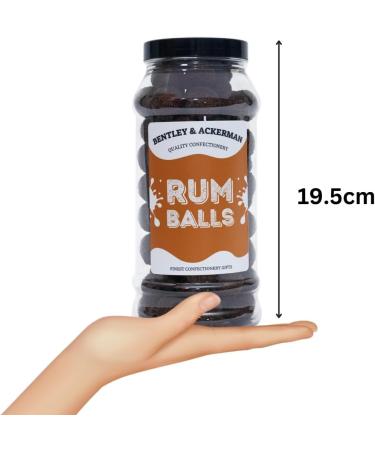 Rum Balls - (600g) Original Retro Rum Balls in a Gift Jar By Bentley & Ackerman's Sweet Shop. - Buy Online on GoSupps.com