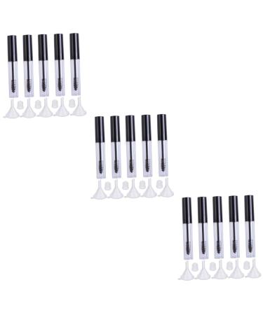 NULYLU 15 Pcs Empty Tube oil Lash Serum Empty Eyelash Tube Empty Eyelashes Tube Funnel Black