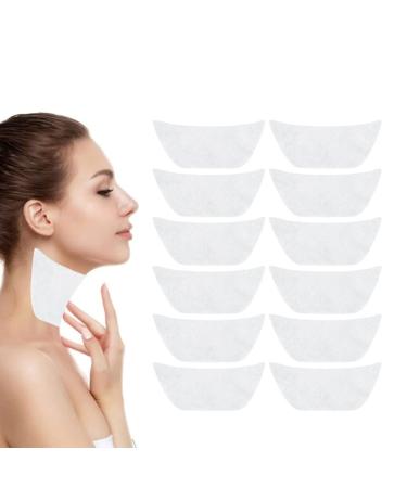 100 Sheets Disposable Neck Mask Paper Skin Care Paper DIY Kit Ultra Thin Silk Neckline Pads for DIY Skin Care Moisturizing Firming