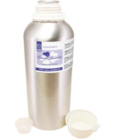 French Lavender Essential Oil 32 fl oz (946 ml) Aluminum Bottle w/Plug Cap 100% Pure Essential Oil GreenHealth - Buy Online on GoSupps.com