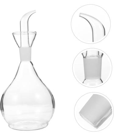 Ciieeo 2 Pcs Glass Oiler Kitchen Glass Cruet Containers with Lids Cooking Oil Cruet Glass Cruet Dispenser Kitchen Condiment Storage Practical Soy Cruet Jar Orange Silica Gel With Cover 27x10cmx2pcs Transparentx2pcs - Buy Online on GoSupps.com