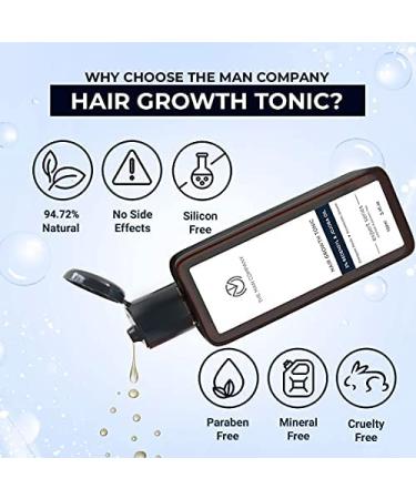 The Man Company Hair Growth Tonic 3.4 Fl Oz | 3% Redensyl & Jojoba Oil | Thickening & Nourishing Hair Loss Solution - Buy Online on GoSupps.com