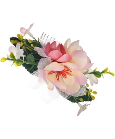 DOITOOL 1pc Hair Barrettes Hair Clip Tiara Bride Comb Hair Comb for Bride Fabric Flower Comb Bridal Hair Comb Flower Hair Comb Wedding Hair Comb Hairpin Headgear Hair Fork - Buy Online on GoSupps.com