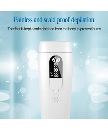 Hair Removal Device for Women and Men IPL Removal Hair Painless Permanent Hair Removal Kit for Genitals Intimate Pubic Hair Bikini Line Facial Armpits Legs Arms (White) White (Higher Energy) - Buy Online on GoSupps.com