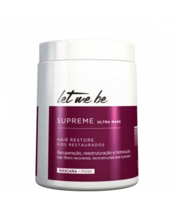 Let Me Be | Supreme Ultra Mask | Hair Restore | Hair Fibers Recovered  Reconstructed And Hydrated | 1000 gr / 33.8 oz.