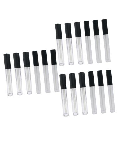 FRCOLOR 18Pcs Travel Mascara Lip Oil Lip Gloss Clear Lip Glosses Eyelash Growth Oil Holder For Lip Gloss Sticks Bottle Lip Balm Travel Artificial Squeeze Tube 1 piece 1er Pack black x 3 pieces