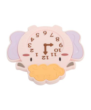 Cartoon Teething Toy Bright Color Alarm Clock Shaped Silicone Baby Teething Toy Gum Relief Cute Chew for Infant for Travel