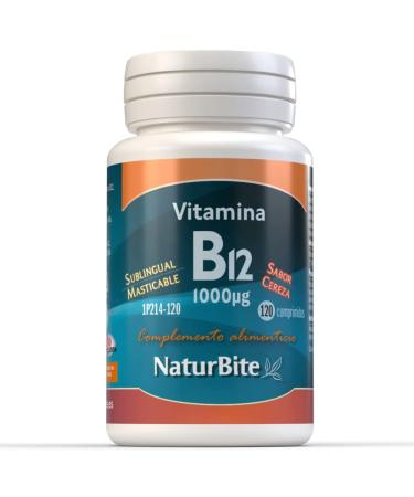 naturbite Vitamine B12 Cyanocobalamine 1000 g 120 Comp - Buy Online on GoSupps.com