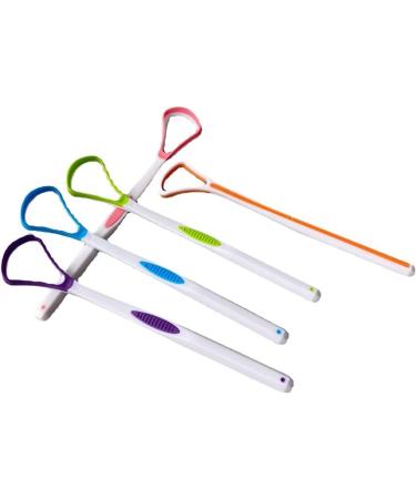 EBSBAG 5pcs Soft Silicone Tongue Scraper - Clean Mouth Brush for Oral Health | Random Color | International Shipping Available - Buy Online on GoSupps.com