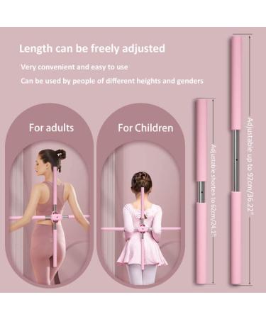 Yoga Stick Posture Corrector for Humpback Correction - Retractable Design - Pink - Adult & Child - Buy Online on GoSupps.com