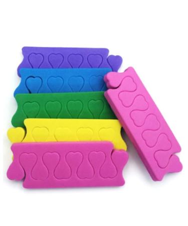New8Beauty Toe Separators Toe Spacers Variety Colors Series (12 Pairs)- Apply Nail Polish During Pedicure Manicure - Stocking Stuffers for Women Girls - Nail Spa Party Supplies (Multicolors 12-Pairs)