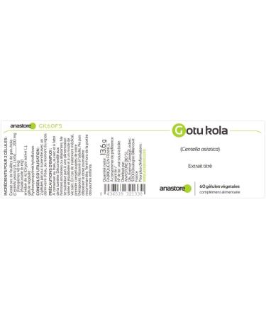 GOTU KOLA (CENTELLA ASIATICA) * 3+1 FREE PACK * 100 mg / 240 capsules * Titled at 20% in triterpenes 8% in asiaticoside and 5.5% in madecassoside * Cardiovascular - Buy Online on GoSupps.com