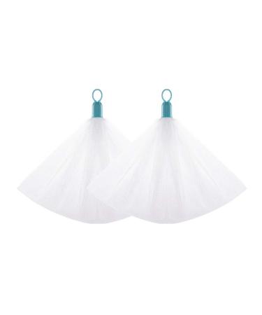2pcs Mesh Exfoliating Mesh Bag Bubble Net Foam Net for Washing Face Bath and Face Washing 2pcs
