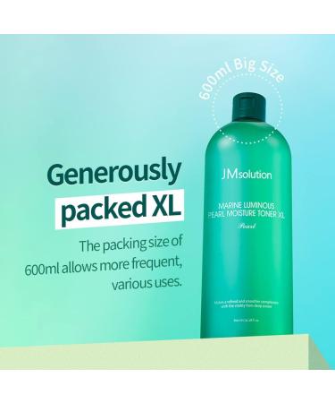 JM Solution Marine Luminous Pearl Moisture Toner XL Deep Hydration & Radiance Care - 20.3 fl oz - Buy Online on GoSupps.com