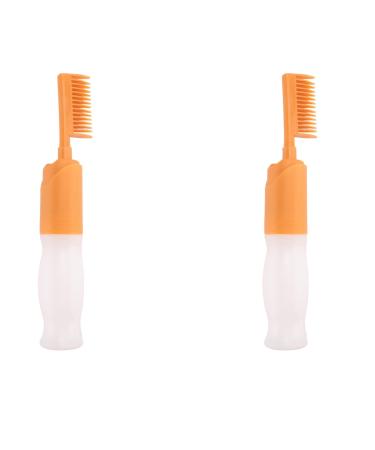 Plawee 2X Hair Dyeing Comb Hair Dyeing Brush with Bottle DIY Combing Salon Dyeing Baking Oil Brush Hair Dye Tool