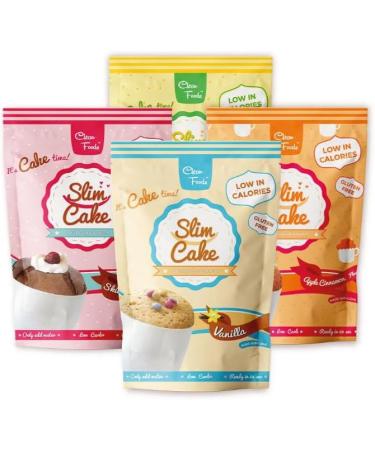 CleanFoods SlimCake Mug cake 73 calories l saveur citron l 5 mug cake I Konjac Glucomannan I sans gluten I sans sucre I pr par en 60 secondes l mugcake - Buy Online on GoSupps.com