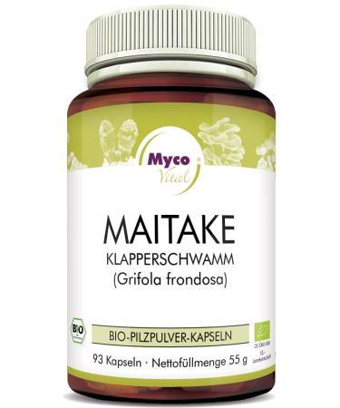 Maitake 93 mushroom capsules each 650mg Maitake powder 100% Vegan & Organic Maitake mushrooms Natural alternative to Maitake extract capsules Organic