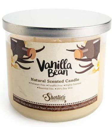 Vanilla Bean 3-Wick Candle - 100% Soy, Essential Oils, Clean Burning - 14.5 Oz - Buy Online on GoSupps.com