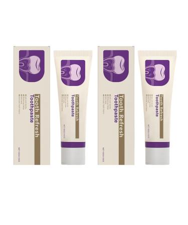 Brightening Toothpaste - Gentle Stain Removal Long-Lasting Mint Fresh Breath Daily Oral Care for Brighter & Attractive Teeth(2PCS)