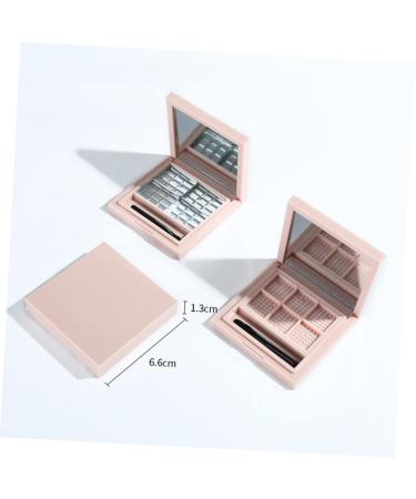 NOLITOY 6 Pcs Empty Eyeshadow Pans - DIY Pink Eye Shadow Palette & Organizer | Magnetic Makeup Tray for Highlighter & Lip Balm - Buy Online on GoSupps.com