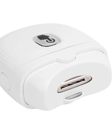 Electric Nail Trimmer ABS Stainless Steel Compact Rechargeable Nail Trimmer Quiet with Light 600mAh for Home (White) - Buy Online on GoSupps.com