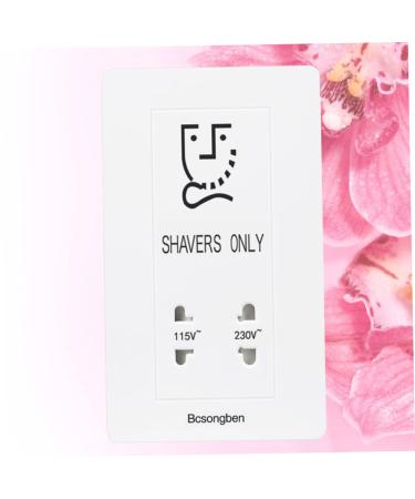 Veemoon 2-Pack Crystal Glass Shaving Socket - Hotel & Home Razor Holder 8.6x14.6cm - White - Buy Online on GoSupps.com