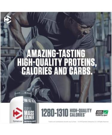 Dymatize Super Mass Gainer | High Protein Carb Blend | 1280 Calories 52 G Protein 10.7 G BCAAs 5.1 G Leucine Per Serving | 16 Servings 12 LB (Rich Chocolate) - Buy Online on GoSupps.com