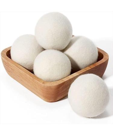 Wool Dryer Balls-Wool Balls Replaces Dryer Sheets-Wool Balls for Dryer-Laundry Balls for Dryer-Machine Anti Winding Shortens(Pack of 4)