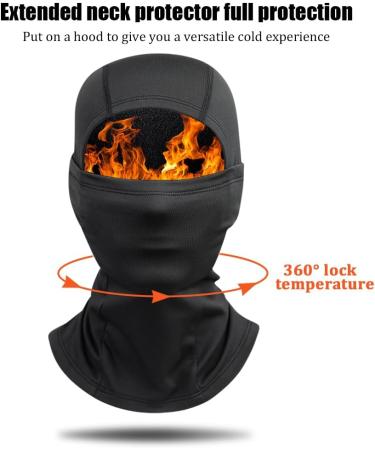 Mineup 2-Piece Children's Winter Storm Hood & Fleece Balaclava - Windproof Ski Mask for Outdoor Sports - Buy Online on GoSupps.com