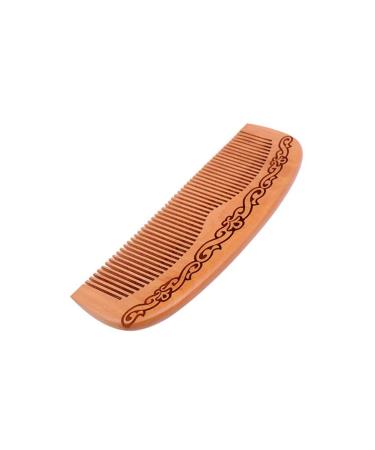 Comb Handmade Comb Wood Hair Comb Natural Comb Flower Fine Tooth Hair wooden comb (Color : 2)