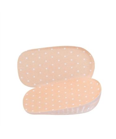 Heel Grips Silicone Shoe Lift Extra Soft Heel Protectors Men Comfort Sports for Plantar Fasciitis and Heel Blister Prevention(Yellow and white dots Large)