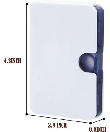 Portable Pill Organizer 6 Compartments - Travel Pill Case for Purse/Pocket - Small Pillbox Dispenser for Medicines & Supplements - 3 Count Pack - Buy Online on GoSupps.com
