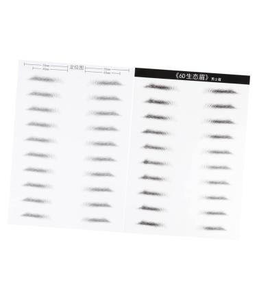 Balacoo 2 Pairs Stickers Waterproof Makeup Supplies Eyebrow Makeup Stickers Template Water Proof 6d The Lazy