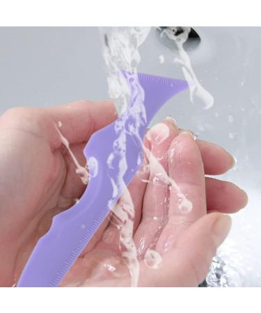 Luxshiny Silicone Beauty Ruler Makeup Bags Lash Mascara Lipstick Drawing Aid Eyebrow Trimming Travel Nias Violet - Buy Online on GoSupps.com