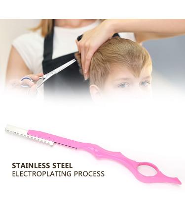 Stainless Steel Hair Styling Razor for Men | Pink Thinning Knife & Shaving Tool | International Shipping - Buy Online on GoSupps.com