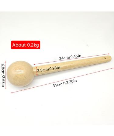 Heavy Wooden Baseball Glove Mallet - Durable 31x6.8 cm Hammer for Perfectly Shaping Gloves | Shop Internationally - Buy Online on GoSupps.com