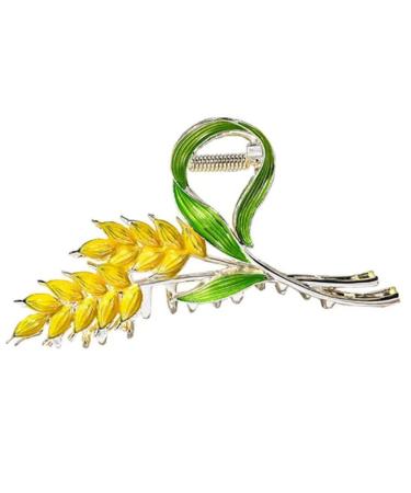 Alloy Hair Claws Clip Wheat Spike Hair Claw Elegant Ponytail Claw Clip Non-Slip Hair Catch Barrette Fashion Hair Accessories Style2