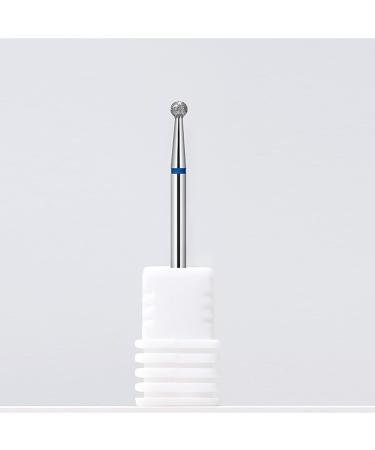 Nail Polish Head Pre-treatment/Exfoliation/Deburring Tool Diamond Round Polish Bit(Blue(m) 2mm)