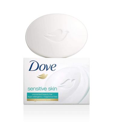 Dove Unscented Beauty Soap Bars for Sensitive Skin - Hypoallergenic & Fragrance-Free (Pack of 4 3.5oz Each) - 25% Moisturizing Lotion for Hands Face & Body - Buy Online on GoSupps.com