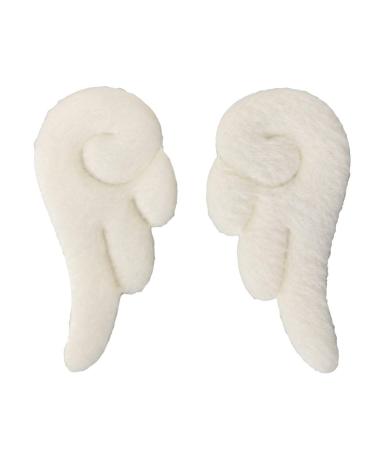 Beaupretty 1 Pair Plush Angel Wings Hair Clip Kawaii Cute Adorable Hair Barrettes Bobby Pin Hair Accessories for Anime Cosplay Girls Women (White)